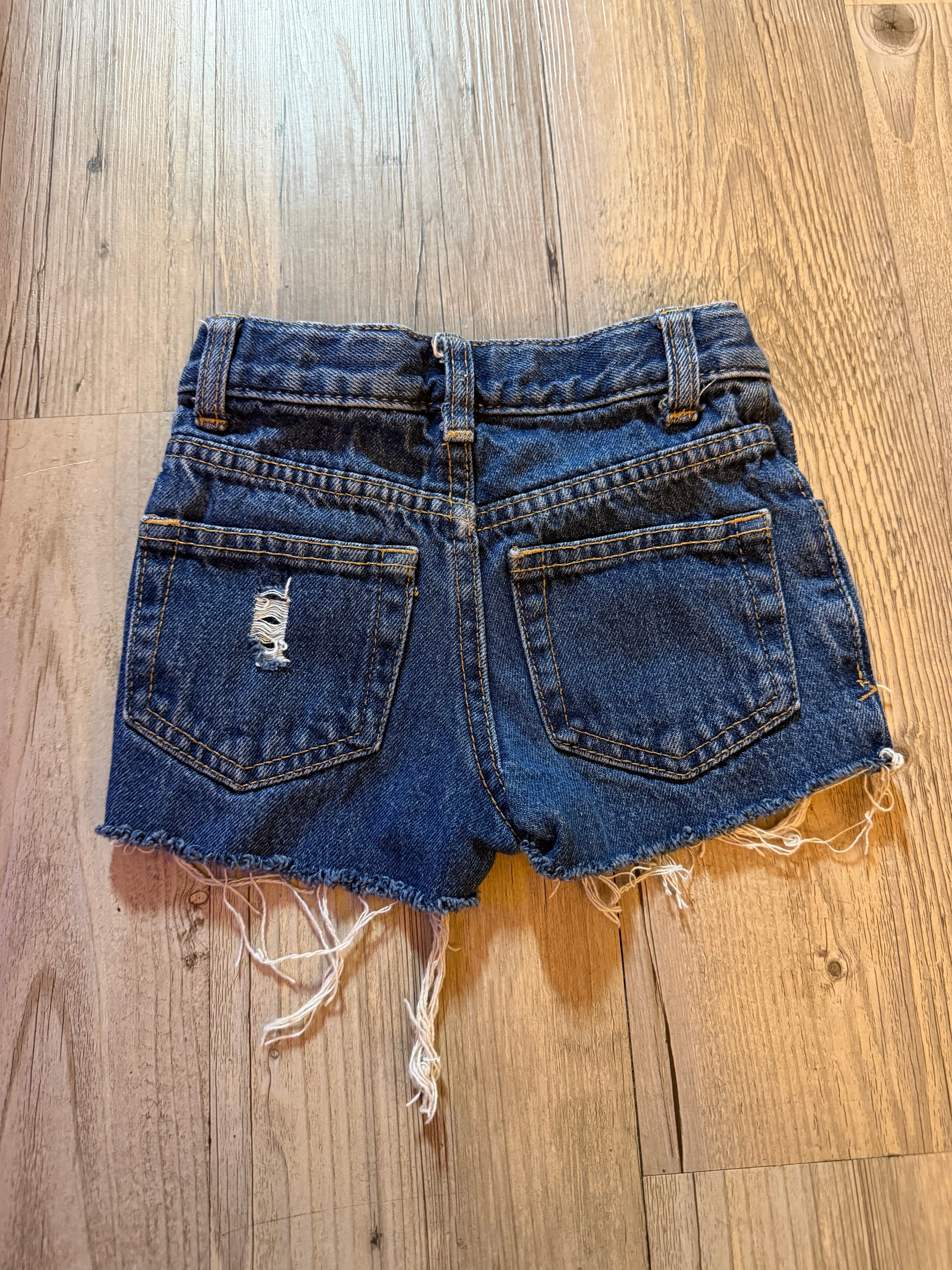 Blue Jean distressed shorts