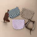Western Checkered Cosmetic Pouch
