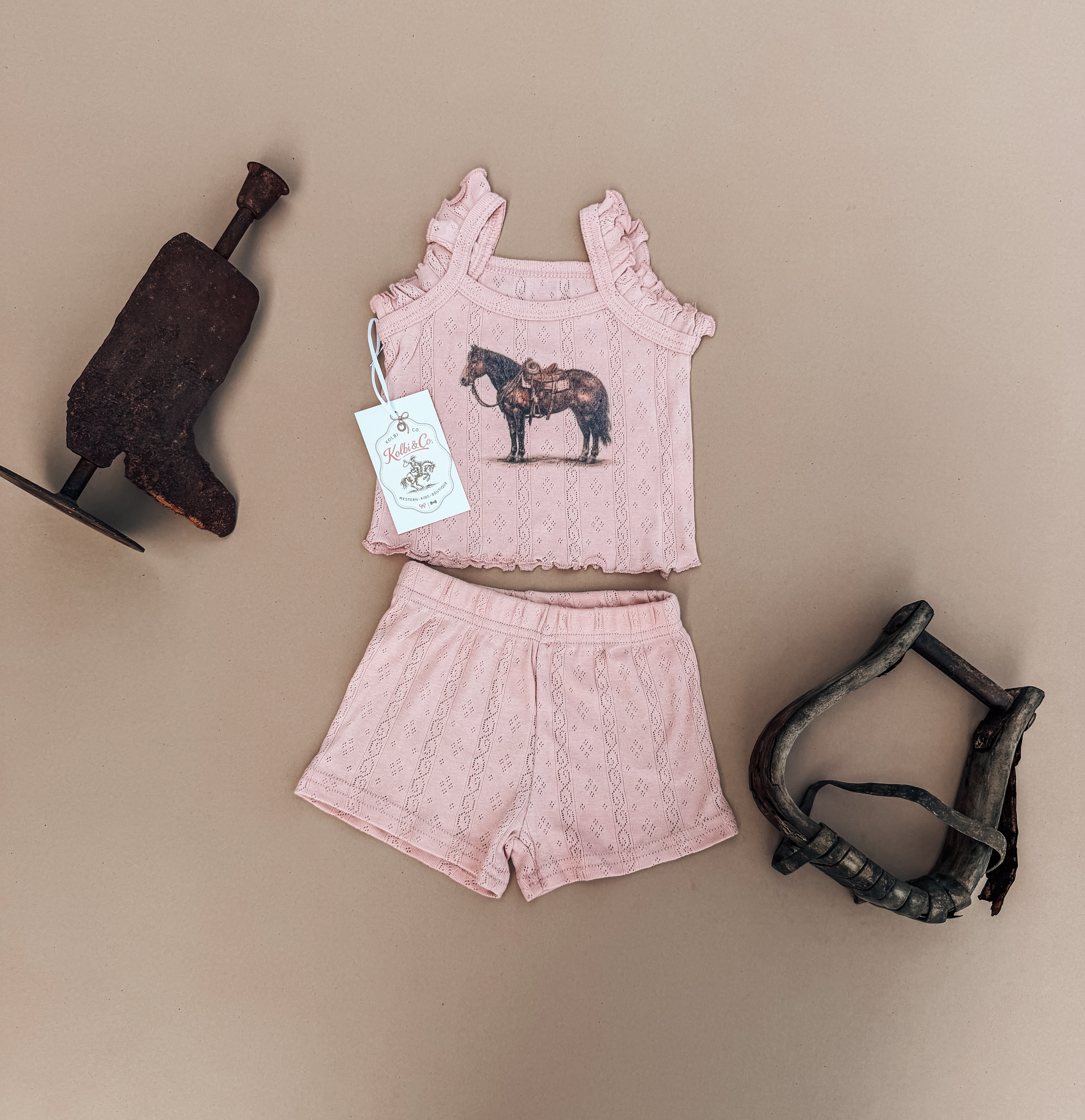 Blush Cowgirl Lounge Set