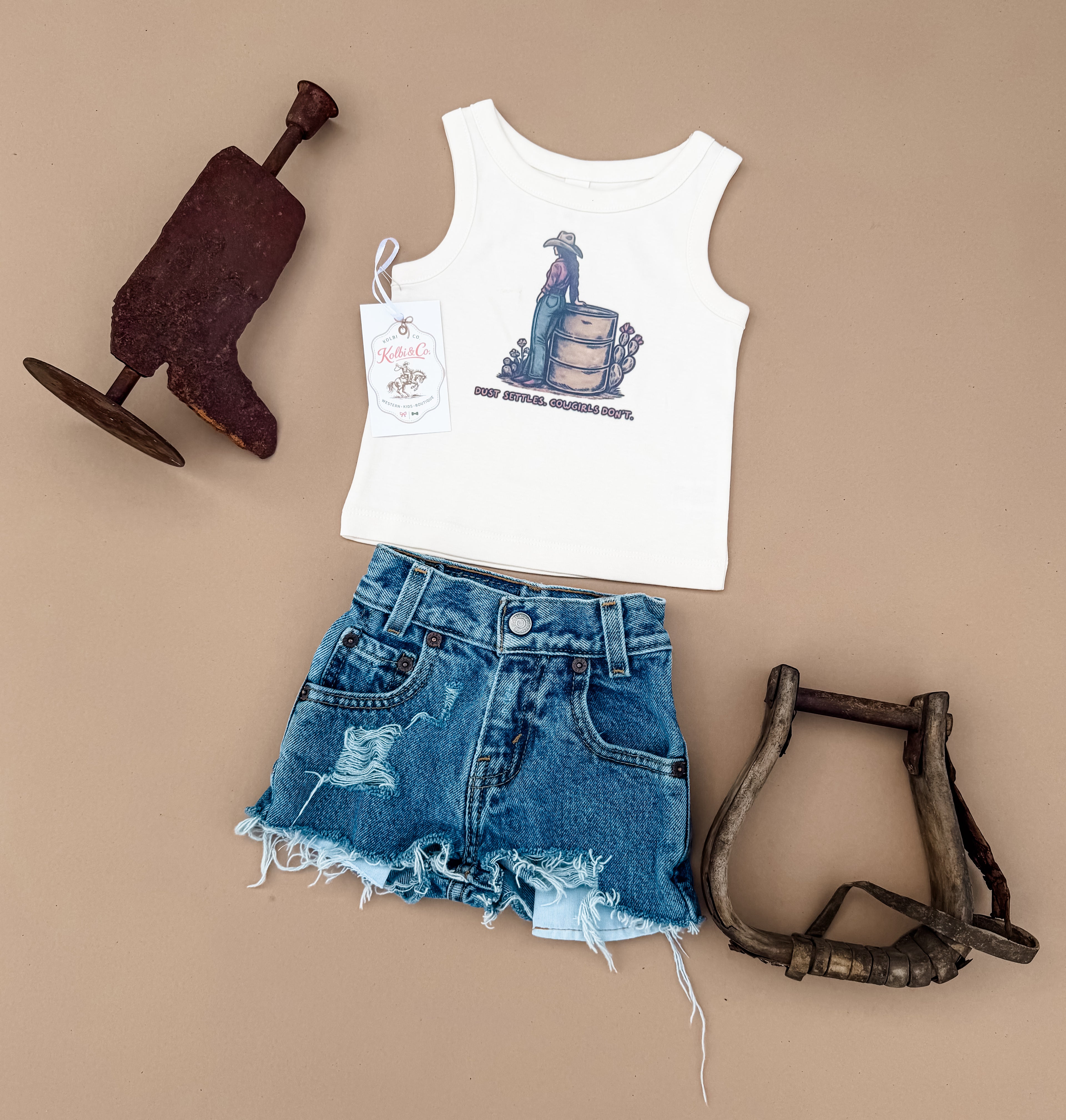 “Dust Settles Cowgirls Don't” Tank