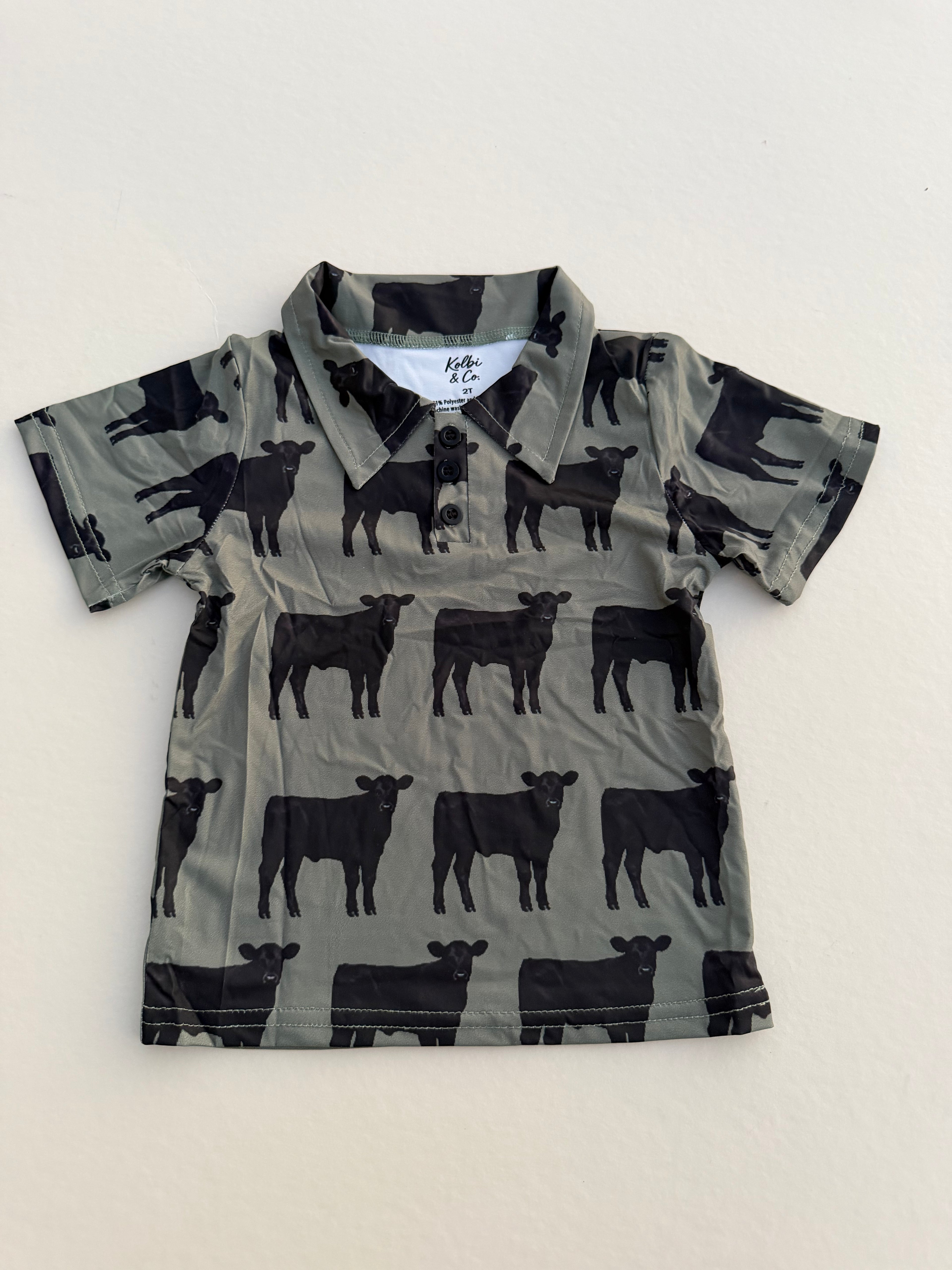 Black Angus Cattle Polos