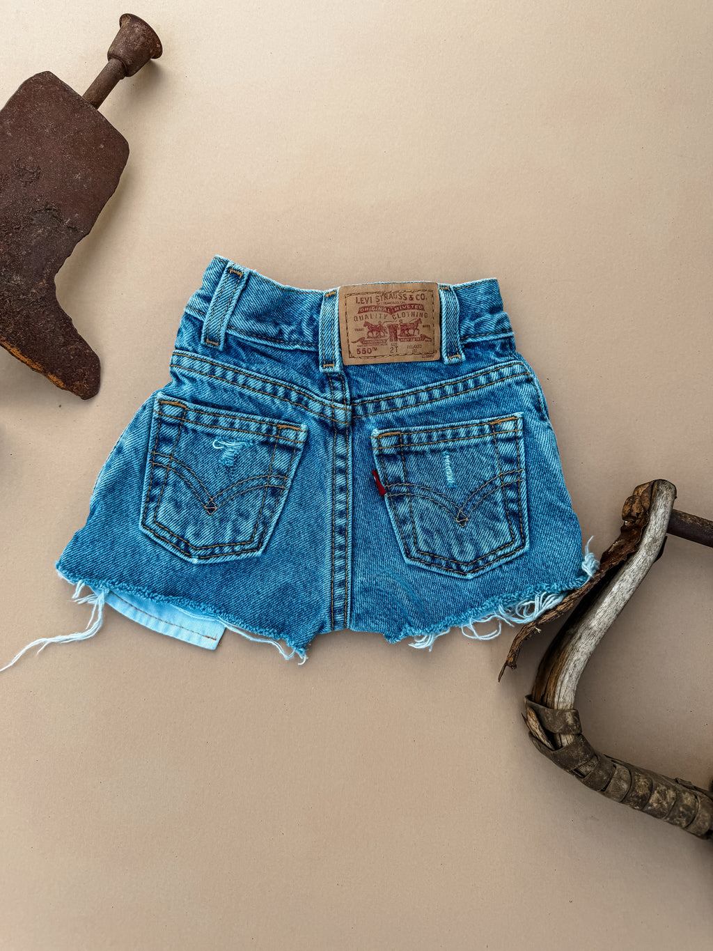 Distressed Jean Shorts