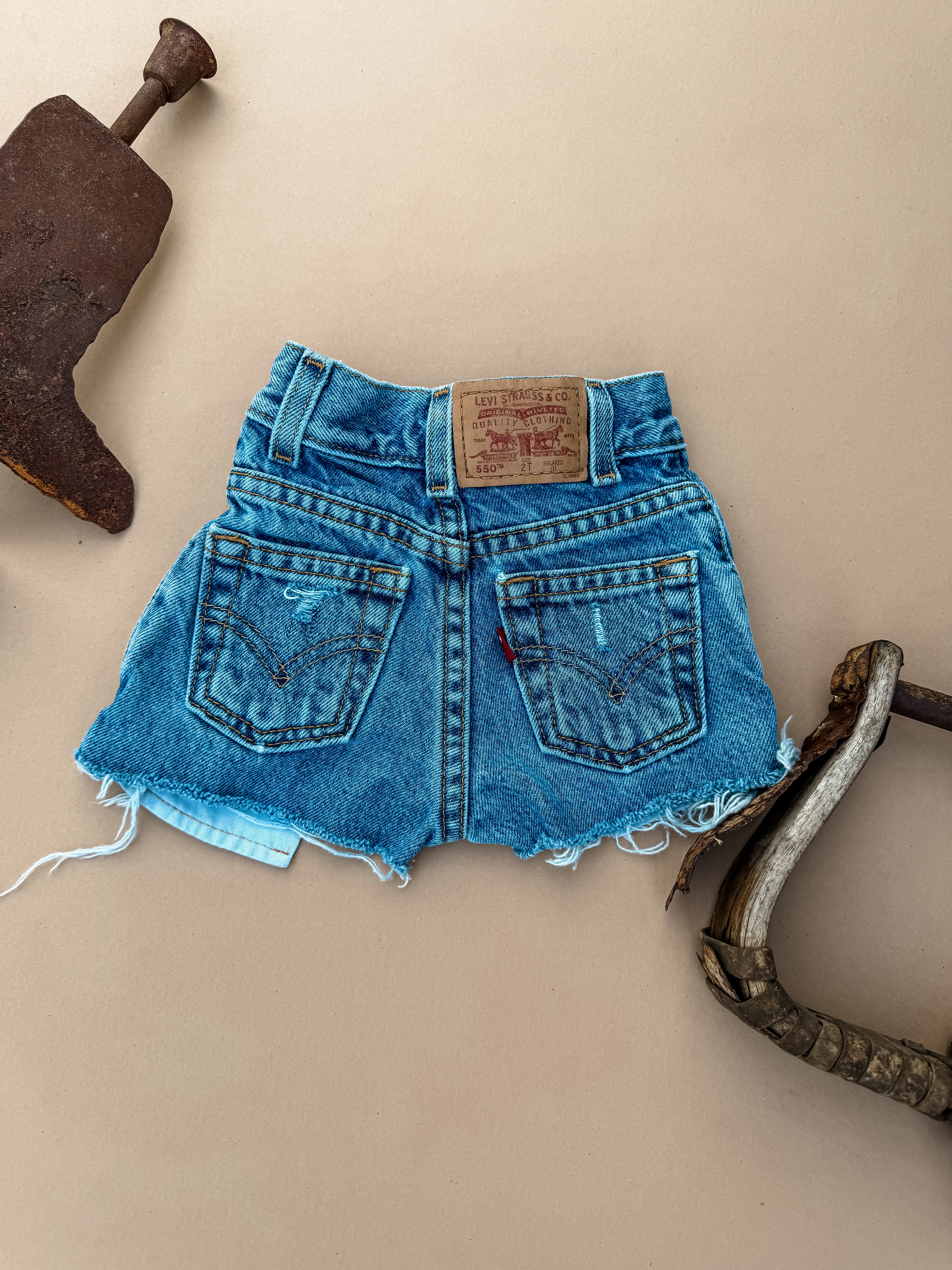 Distressed Jean Shorts