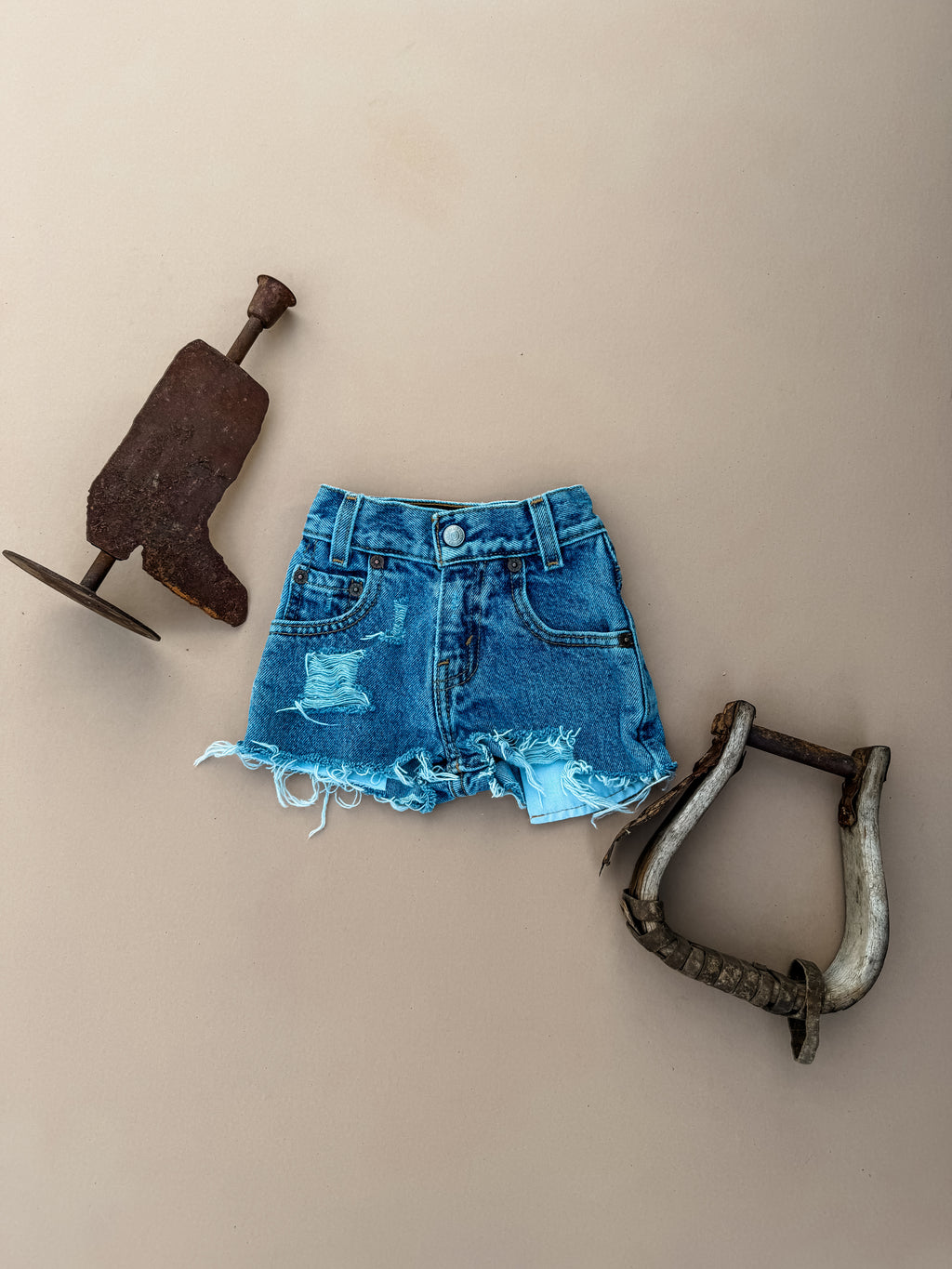 Distressed Jean Shorts